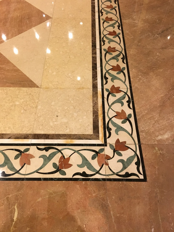 Tiles in our hotel similar to Taj Mahal tiles