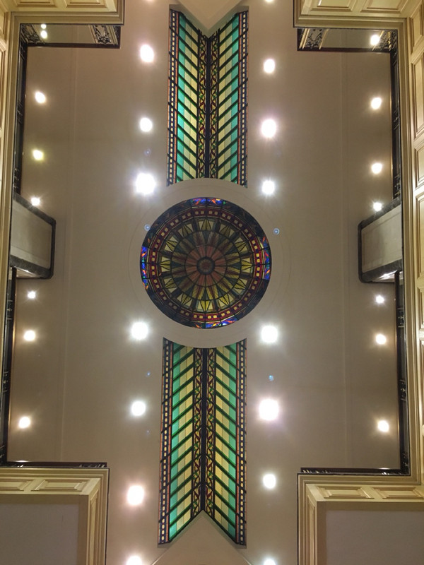 The roof of the lobby