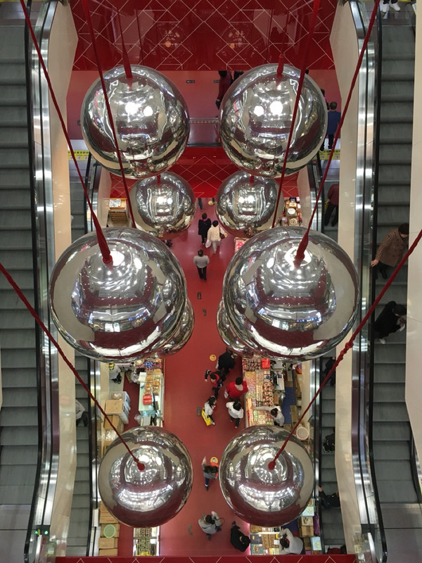 Looking down in the Shanghai Food Hall