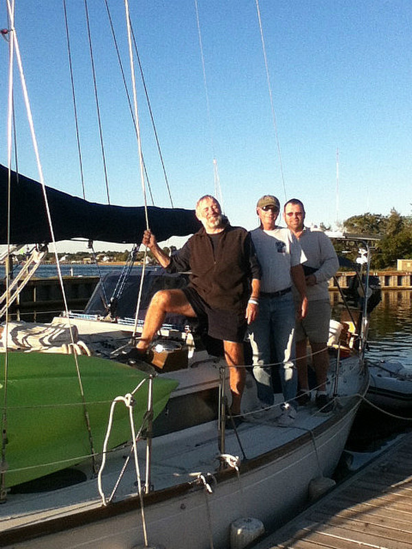 The crew at the dock