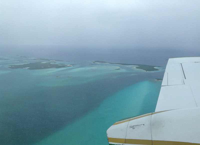 Flying over Cambridge Cay