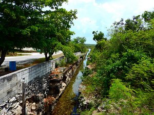 The Clarence Town canals that were dug by slaves 
