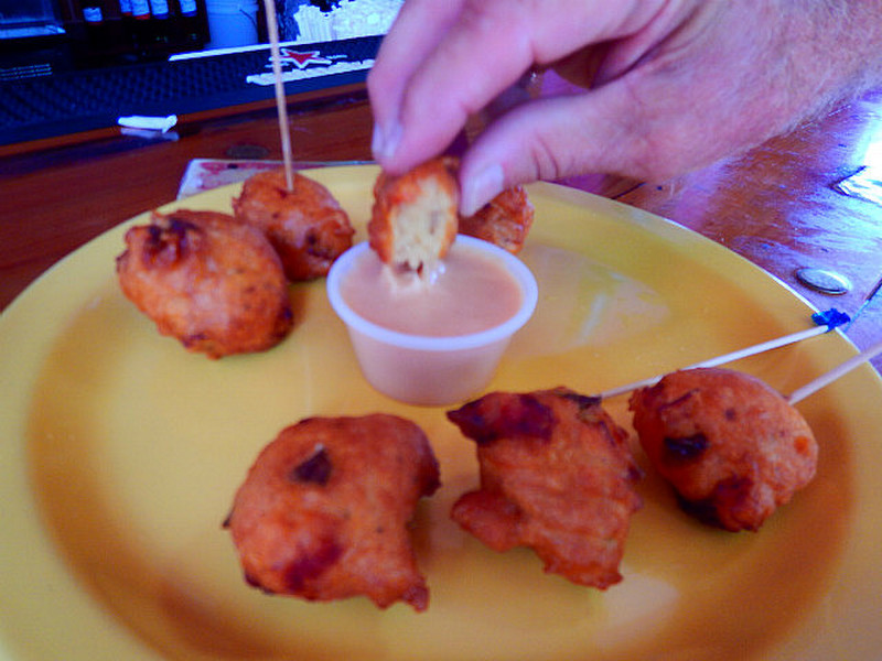 Conch fritters - 7 for $3. Good deal!