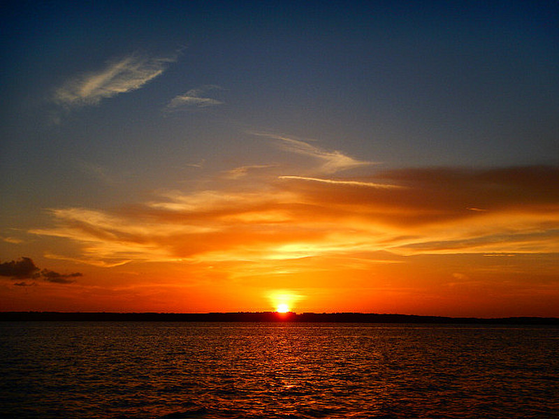 Lynyard Cay sunset. 