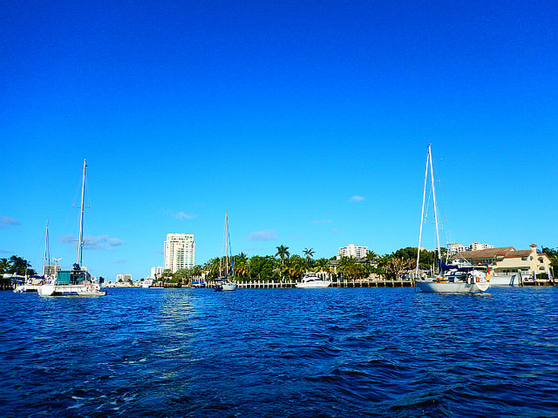 All three boats - right in the heart of Ft. Laud.