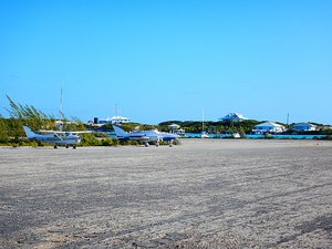 Staniel Cay airstrip.