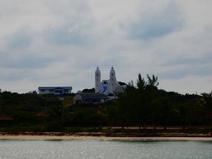 View of the church from the water.
