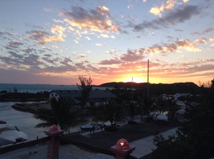 Sunset from the hilltop at South Side Marina
