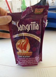 Pouches of Sangria. Don&#39;t mistake these for kids.