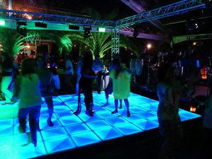 lit up dance floor