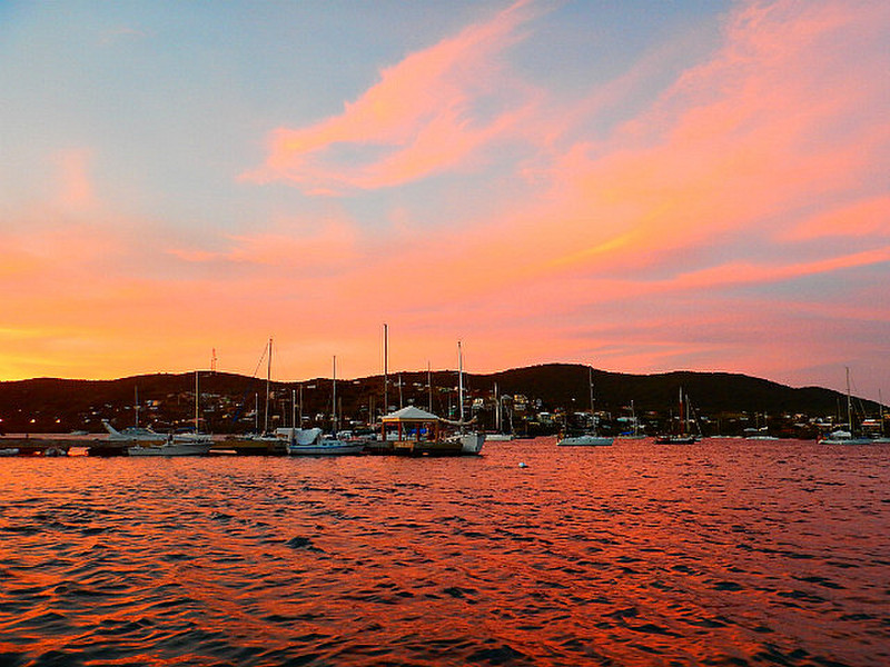 Sunset from the Dinghy Dock in Culebra