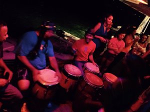 Bongo drum night at the Dinghy Dock