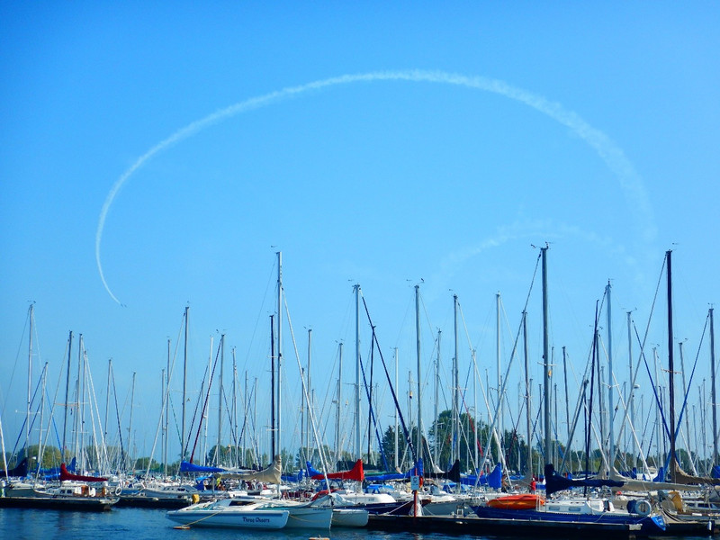 Leave EYC to view the airshow from the lake.