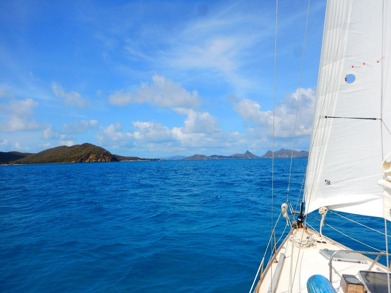 Approaching the top end of Mayreau