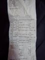 Grocery bill from Abe&#39;s.