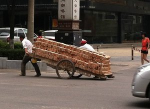 One way to transport bricks