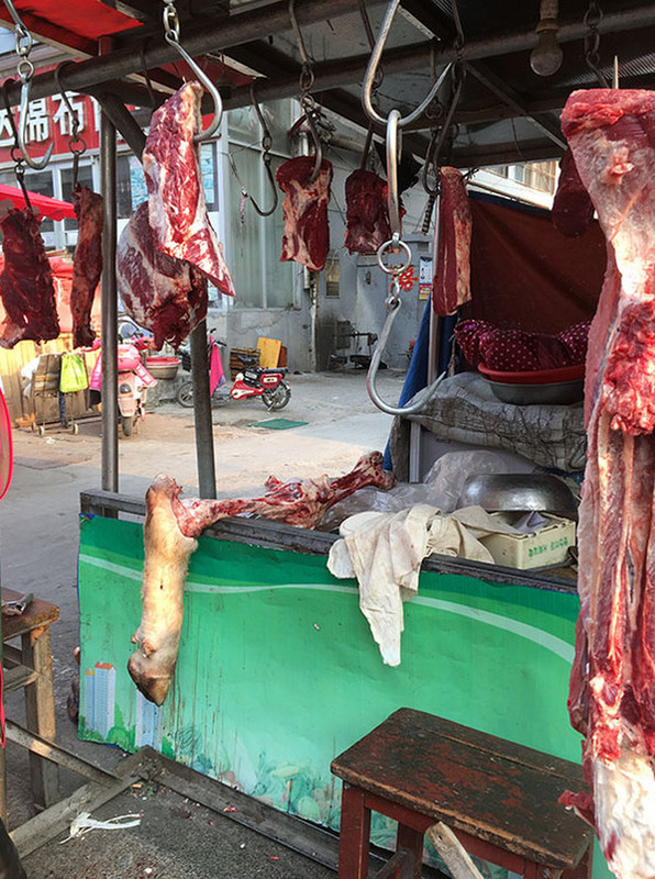 Xuzhou- market butcher