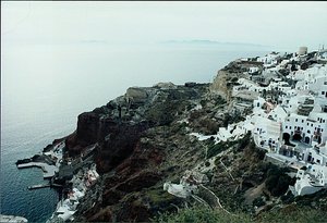 Exploring the island of Thira