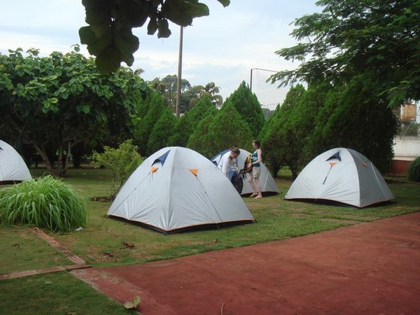 Hostel camping in Brazil