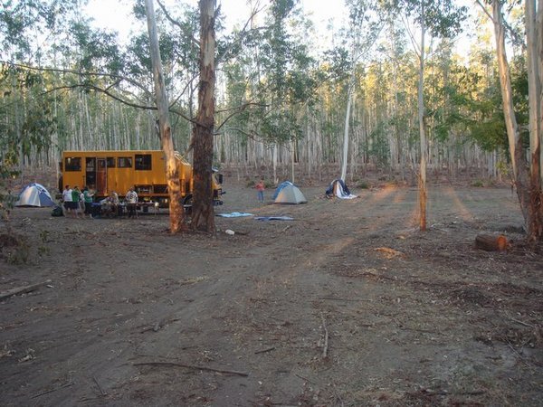 Our bush camp on the way to Buenos Aires