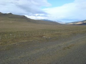 Driving across Patagonia