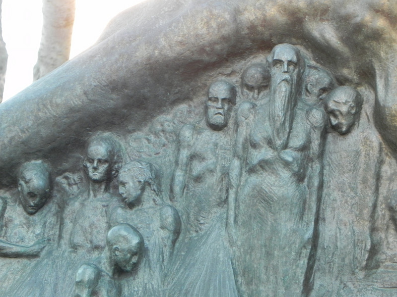 Close-up of the same sculpture
