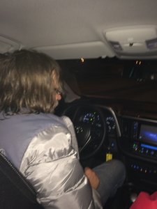 Tom driving to Reykjavik