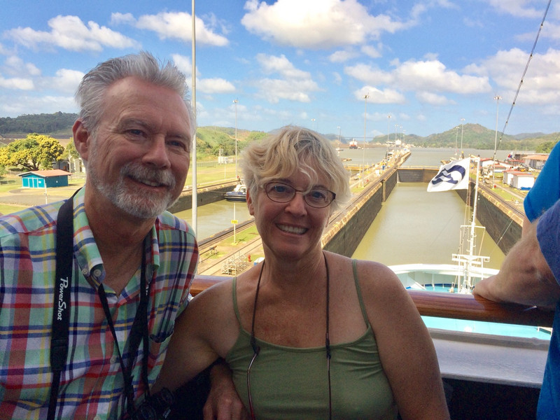 Jeff and Jane transitting the Panama Canal