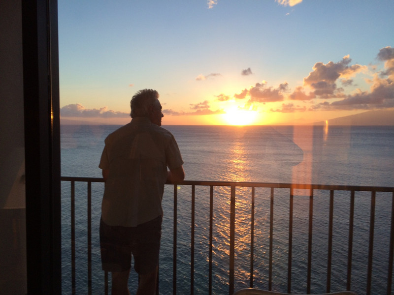 Jeff overlooking the sunset