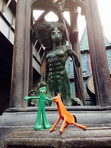 Gumby and Pokey and a mermaid