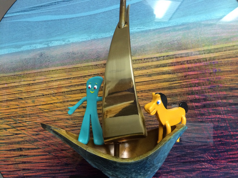 Pokey and Gumby are ready to sail
