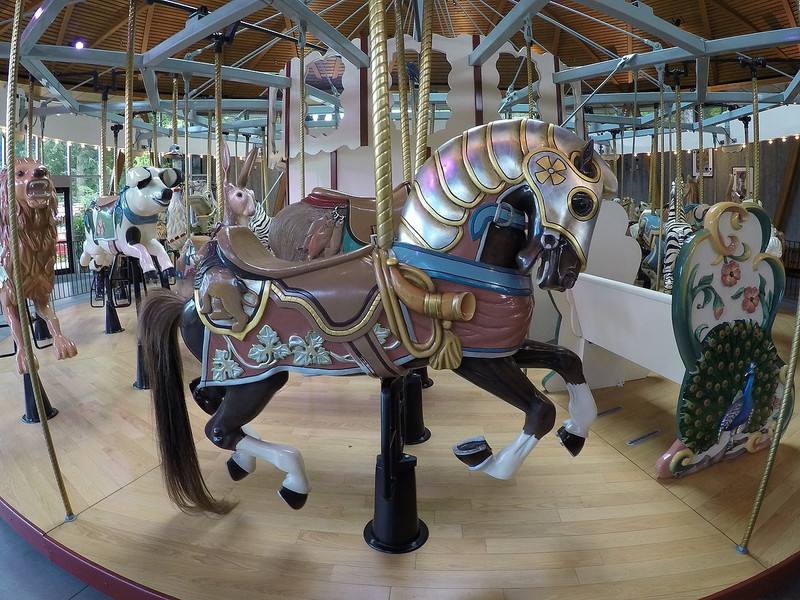 Custom hand carved carousel horse