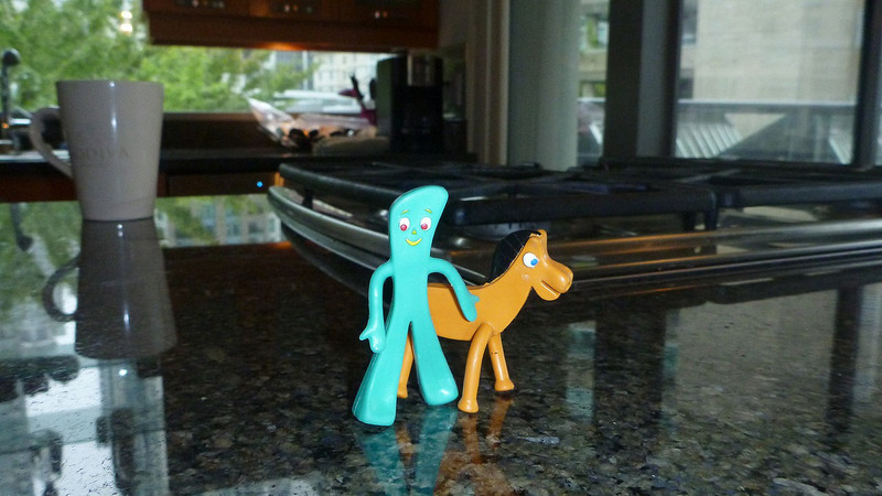 Pokey and Gumby enjoyed our airbnb stay