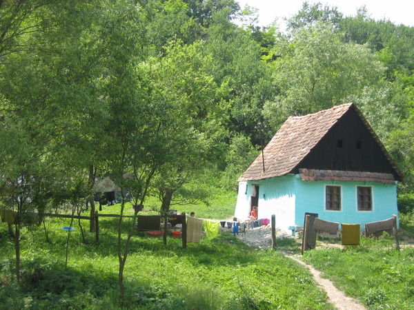 One of the Colourful houese in the village