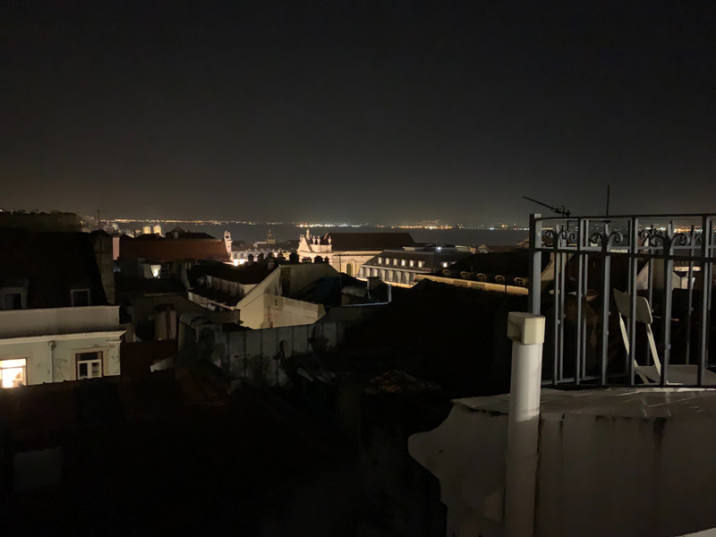 Dachterrasse at night