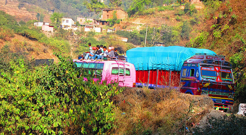 Ganz normaler Transport in Nepal.