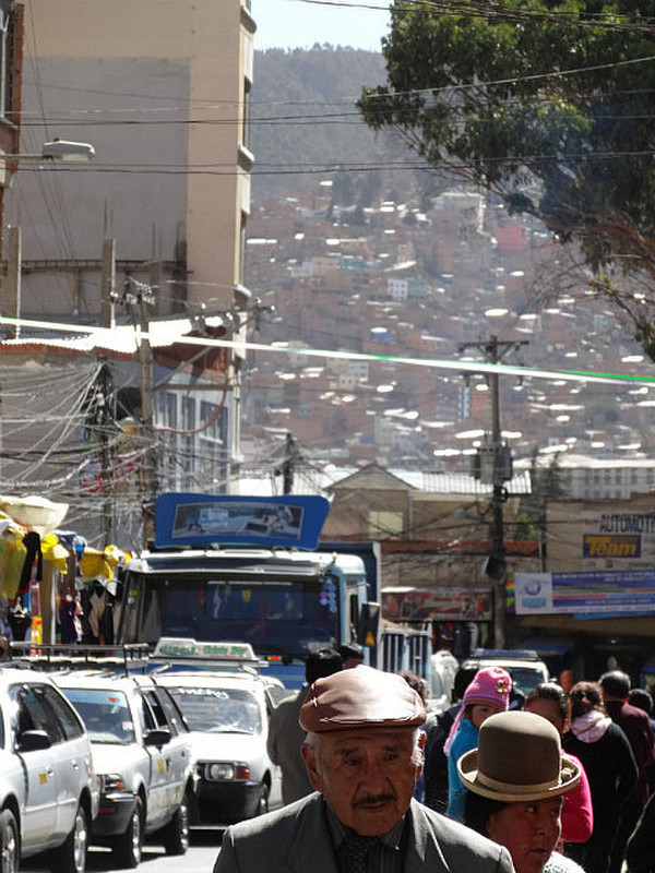 Gasse in La Paz.
