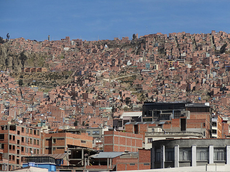 La Paz - am Hang gebaut.