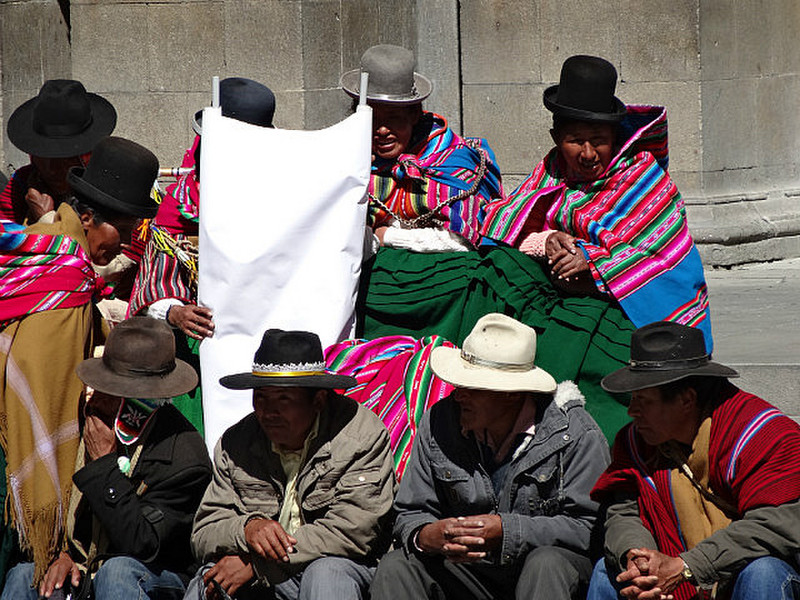 Demonstranten La Paz.