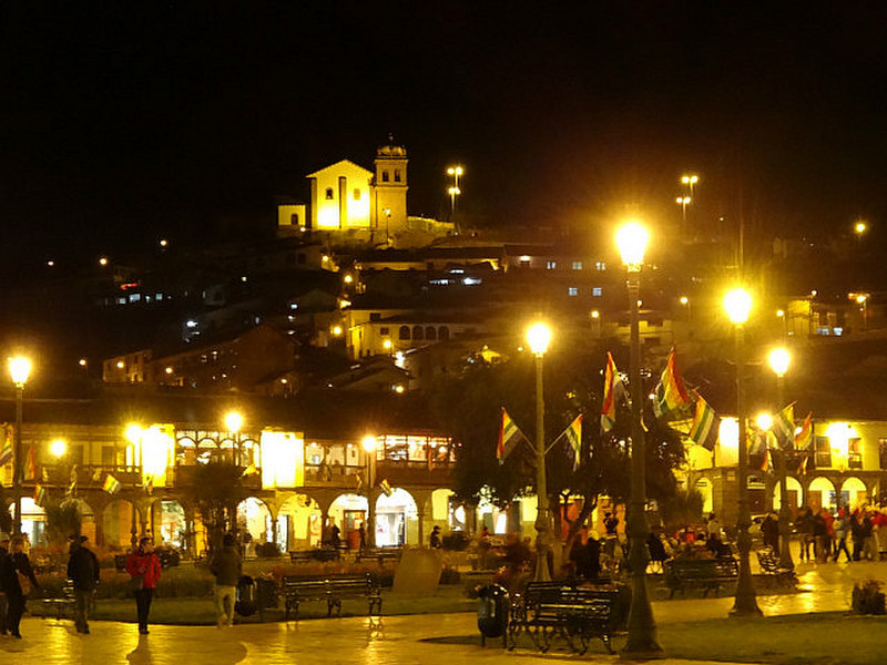 Cusco at night.