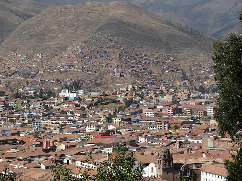 Blick ueber Cusco.