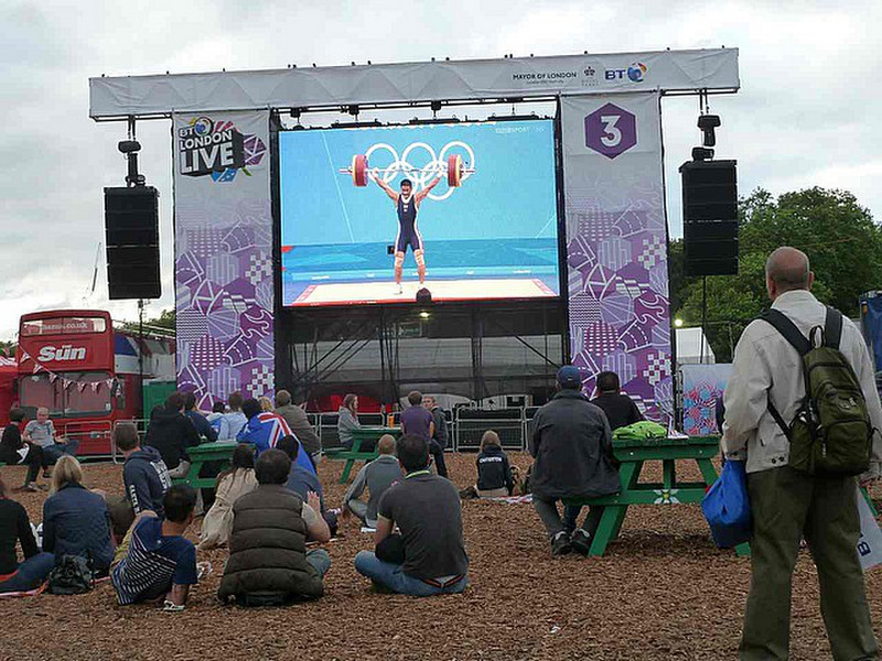 Big screen in Hyde Park