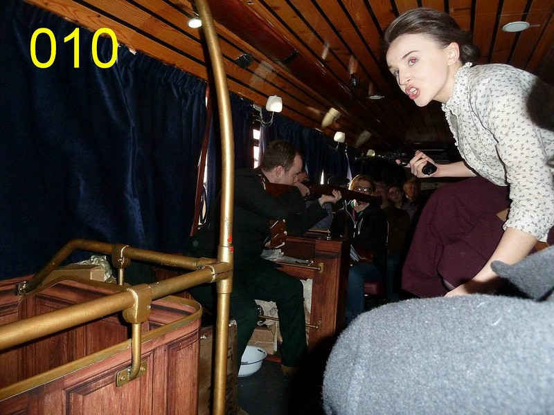 Onboard the 1916 Bus