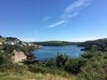Fowey Harbour- Fowey on the left,Polruan on the right