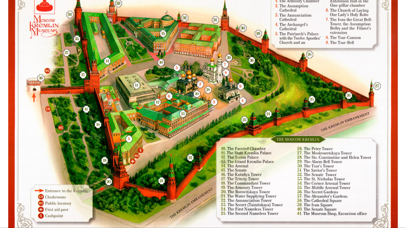 Kremlin site map