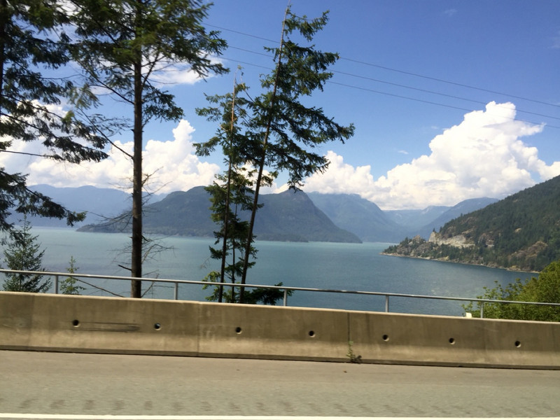 Driving from Vancover to Whistler