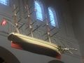 Hanging ship in church 