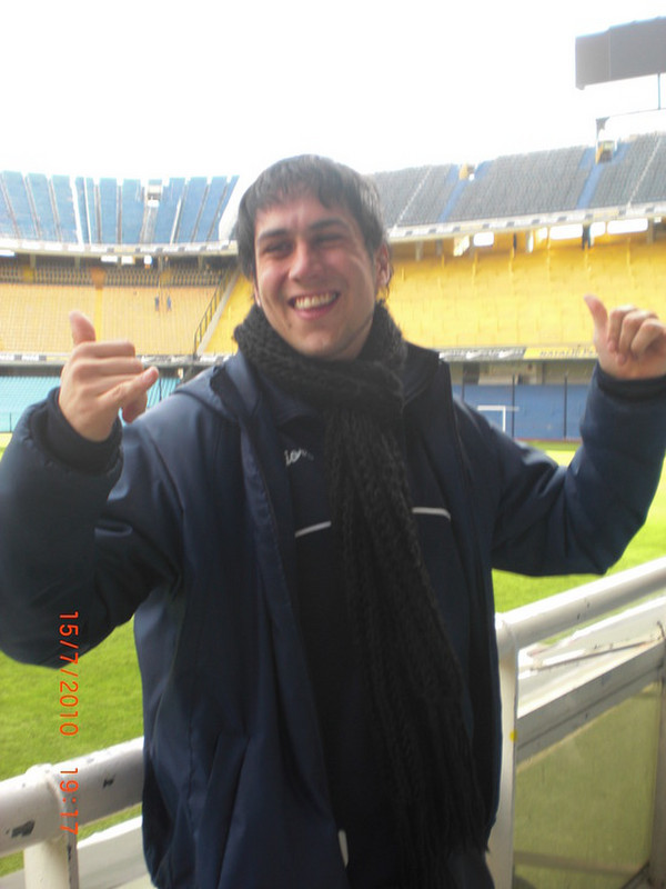 Tourguiden p&aring; Boca Juniors stadion
