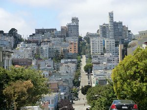 Opp og ned i San Francisco