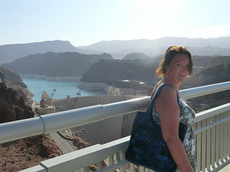 Camilla ved Hoover Dam